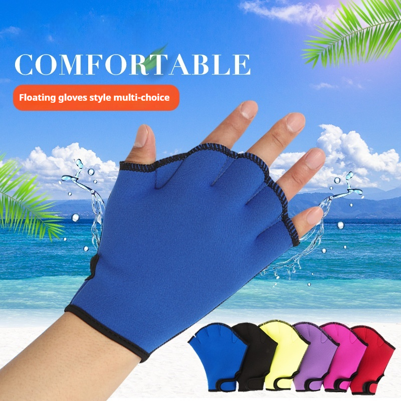 Swimming Gloves, Materials, Hand Webbed Duck Feet, Paddling Palms, Swimming Training Equipment, Diving Gloves_voghion.com
