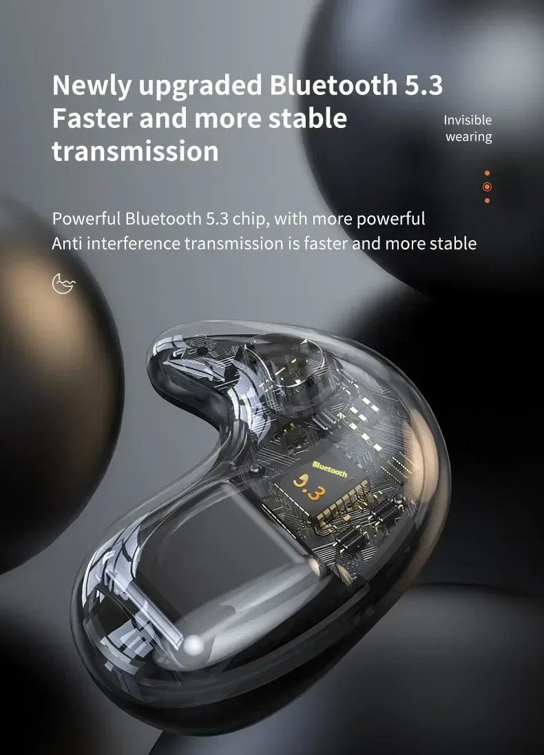 X55 Wireless Headphones Ear Hooks Bluetooth Earphones Bass Noise Reduction Earbuds HiFi Stereo Headsets_voghion.com