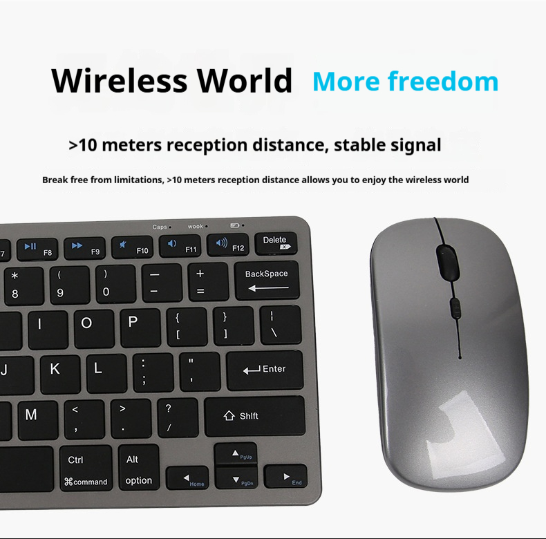 Rechargeable Keyboard And Set Compatible With Computer Mouse Accessories_voghion.com