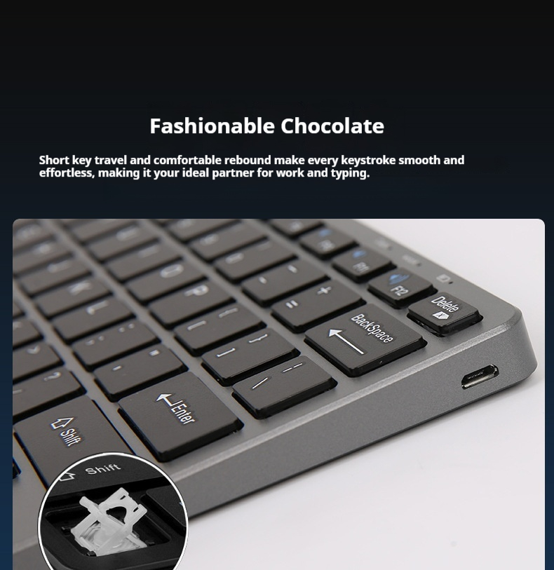 Rechargeable Keyboard And Set Compatible With Computer Mouse Accessories_voghion.com