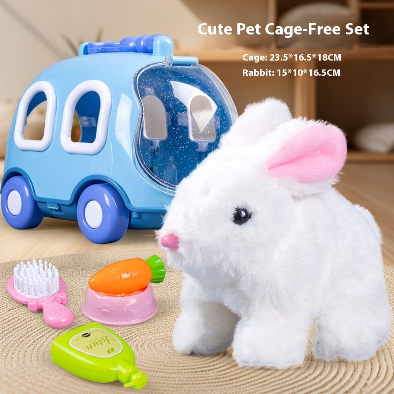 girls Toy Gifts Children's Play House Simulation Plush Puppy West Highland Electric Cute Dog Can Walk And Call_voghion.com