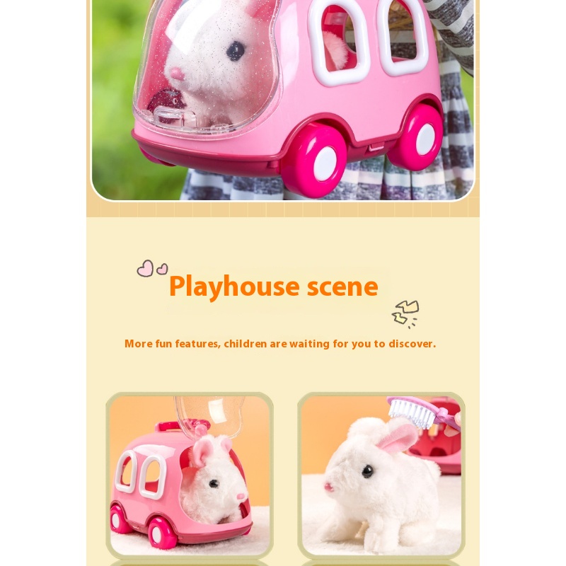 girls Toy Gifts Children's Play House Simulation Plush Puppy West Highland Electric Cute Dog Can Walk And Call_voghion.com