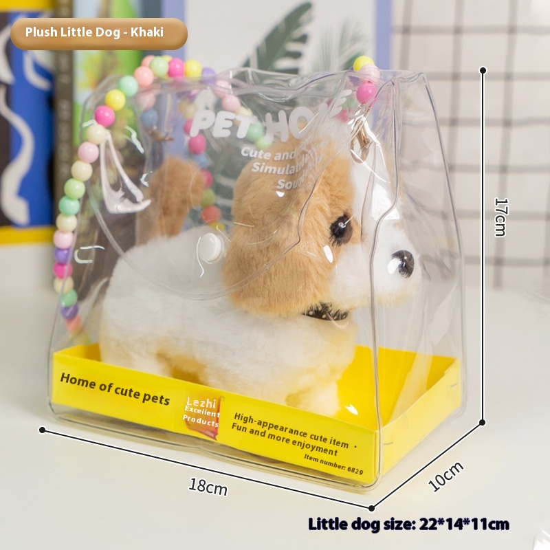 girls Toy Gifts Children's Play House Simulation Plush Puppy West Highland Electric Cute Dog Can Walk And Call_voghion.com