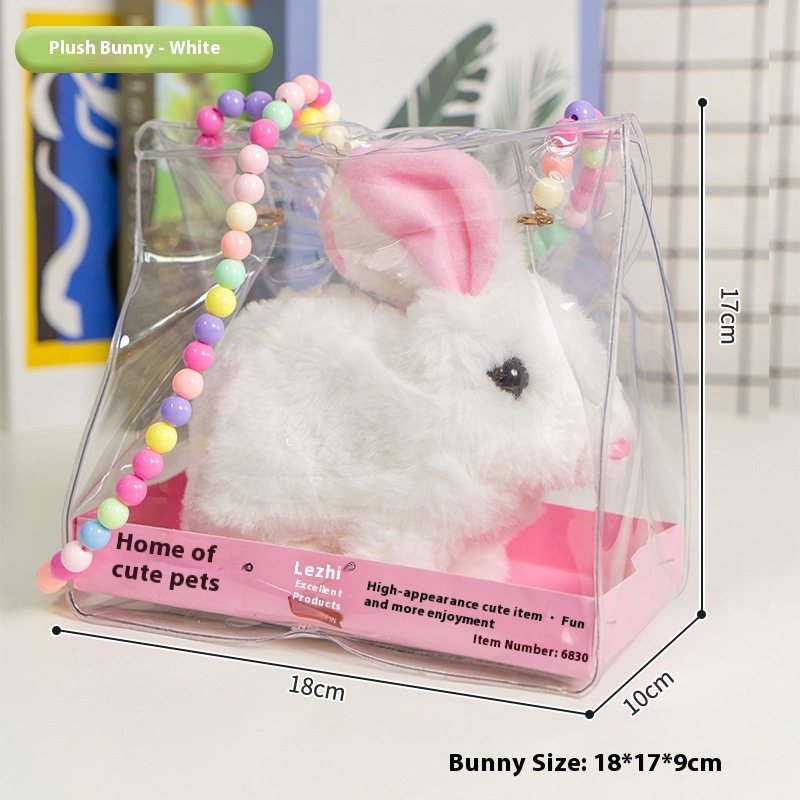 girls Toy Gifts Children's Play House Simulation Plush Puppy West Highland Electric Cute Dog Can Walk And Call_voghion.com