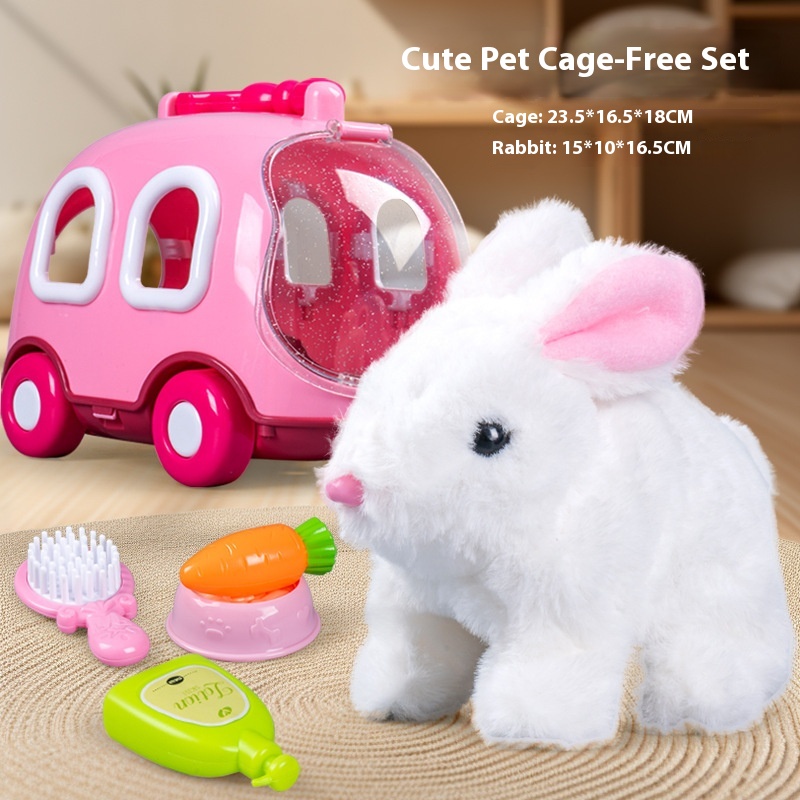 girls Toy Gifts Children's Play House Simulation Plush Puppy West Highland Electric Cute Dog Can Walk And Call_voghion.com