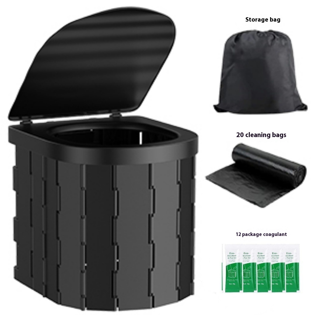 New Foldable Integrated Portable Car-mounted Self-driving Outdoor Supplies Seat Toilet_voghion.com
