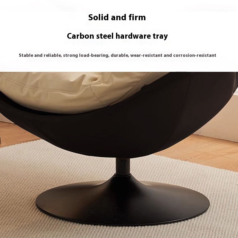 Nordic Style Single Swivel Modern Simple Home Living Room Balcony Bedroom Leisure Reading Light Luxury Lazy Chair_voghion.com