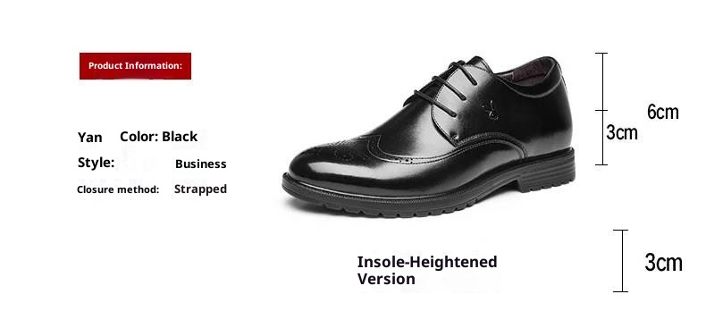 ShoeVault ShoeVault Men's 2025 Summer Business Formal Leather British Style Breathable Soft Sole Carved Brogue Shoes Large Size Height_voghion.com