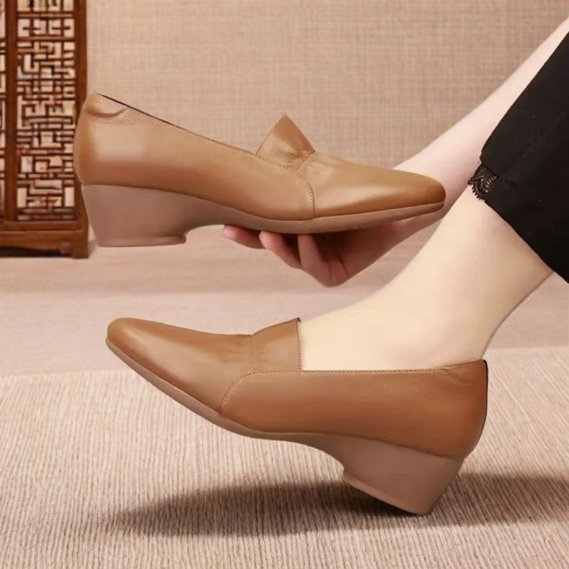 ShoeVault Französischer Stil – Neue bequeme Damenschuhe für Frühling und Herbst: Flacher Schaft, weiche Ledersohle, rutschfest und ermüdungsfrei_voghion.com