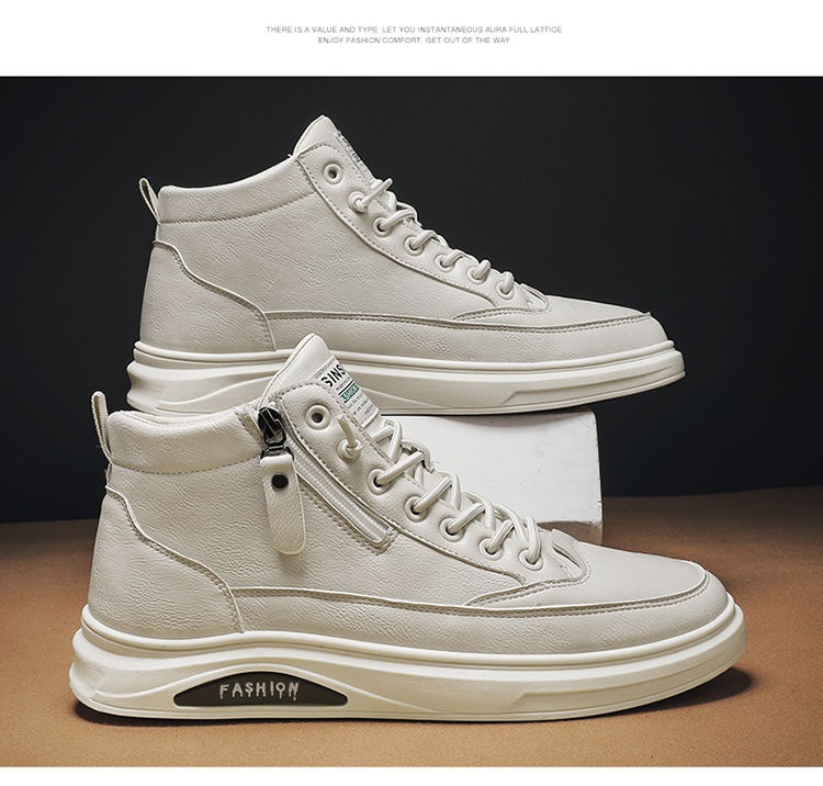 ShoeVault ShoeVault 2023 Nuove scarpe da ginnastica bianche versatili casual da uomo in stile britannico, scarpe alla moda per la primavera e l'autunno_voghion.com