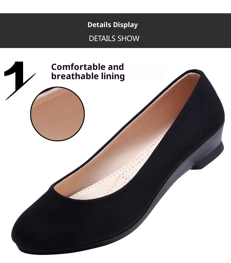 Chaussures de travail pour femmes, escarpins tendance à semelle lisse, chaussures à semelle souple style vieux Pékin, confortables et élégantes pour l'aviation d'affaires._voghion.com