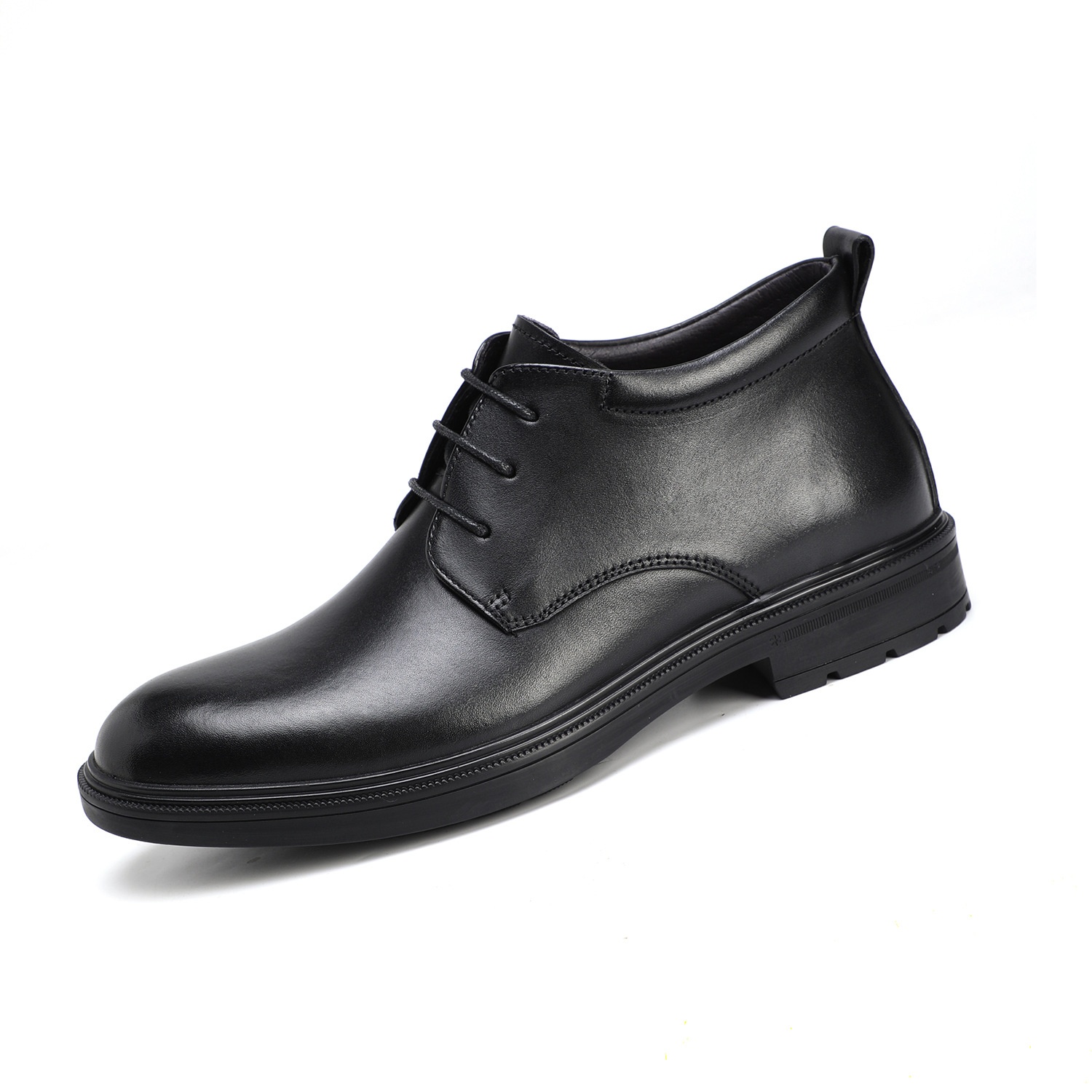 ShoeVault ShoeVault High-top Buine 2025 Autunno Inverno Nuovo Originale Lacci Tacco Basso Scarpe da Lavoro Professionali Comode da Uomo in Pelle_voghion.com