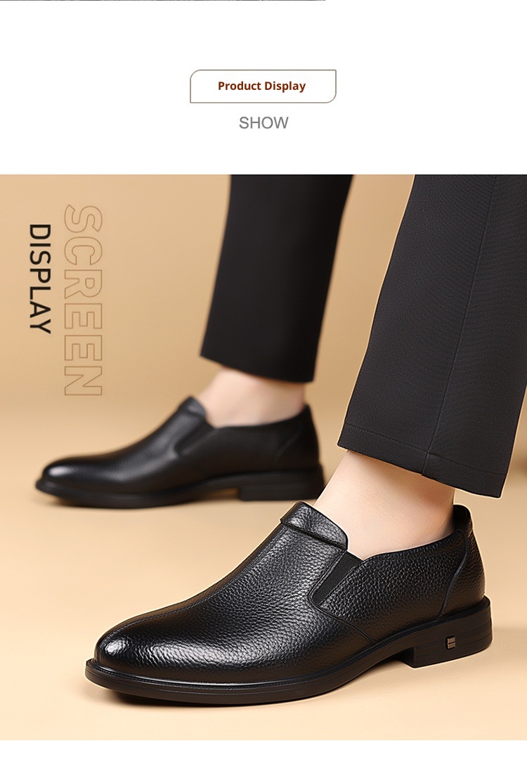 ShoeVault 2025 Herbst 2025 Herren Business-Schuh aus hochwertigem Rindsleder, atmungsaktiv, spitze Zehenpartie, für den Alltag geeignet._voghion.com