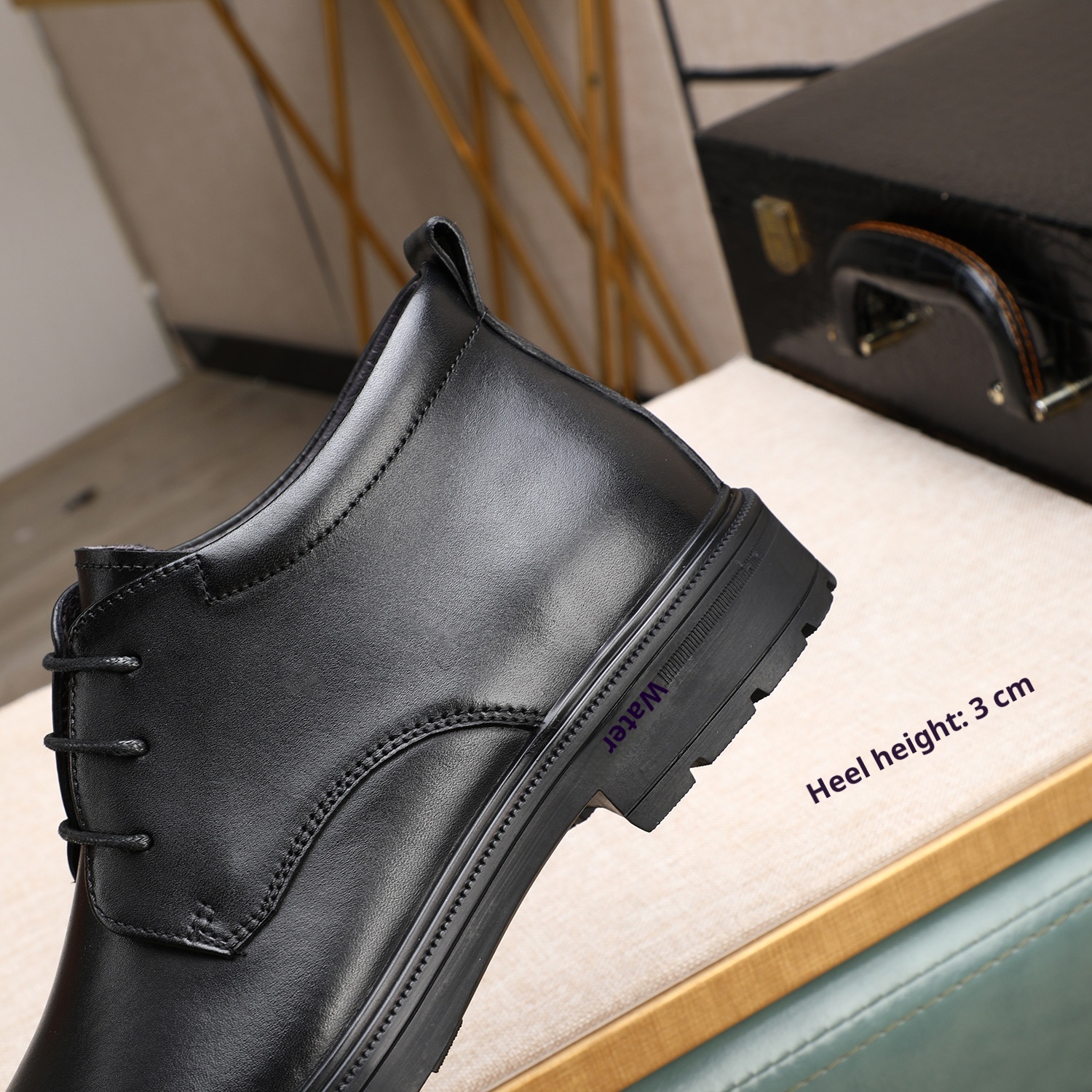 ShoeVault ShoeVault High-top Buine 2025 Autunno Inverno Nuovo Originale Lacci Tacco Basso Scarpe da Lavoro Professionali Comode da Uomo in Pelle_voghion.com