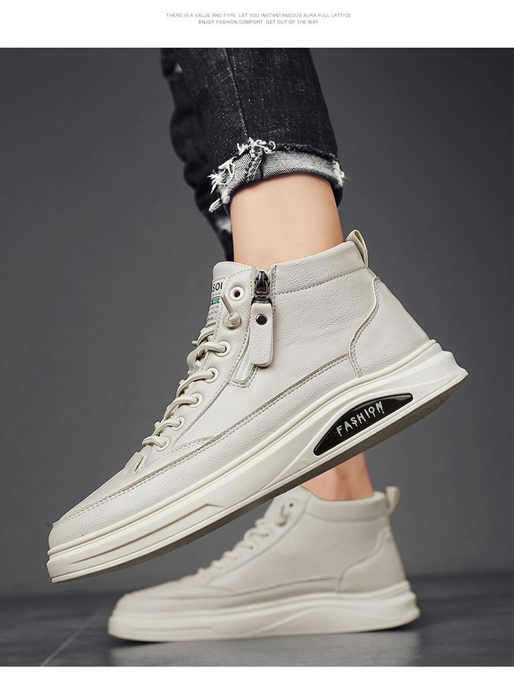 ShoeVault ShoeVault 2023 Nuove scarpe da ginnastica bianche versatili casual da uomo in stile britannico, scarpe alla moda per la primavera e l'autunno_voghion.com