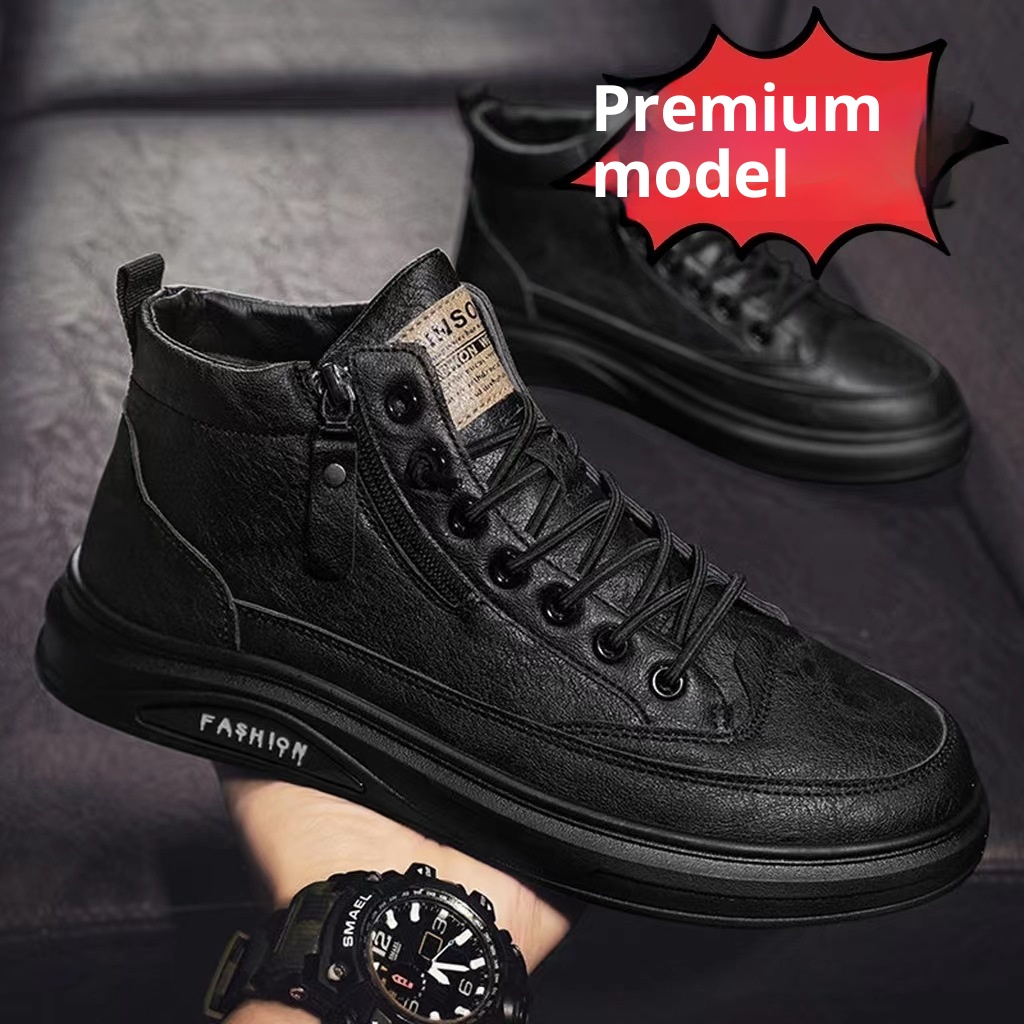 ShoeVault ShoeVault 2023 Nuove scarpe da ginnastica bianche versatili casual da uomo in stile britannico, scarpe alla moda per la primavera e l'autunno_voghion.com