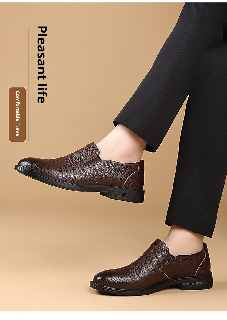 ShoeVault 2025 Herbst 2025 Herren Business-Schuh aus hochwertigem Rindsleder, atmungsaktiv, spitze Zehenpartie, für den Alltag geeignet._voghion.com