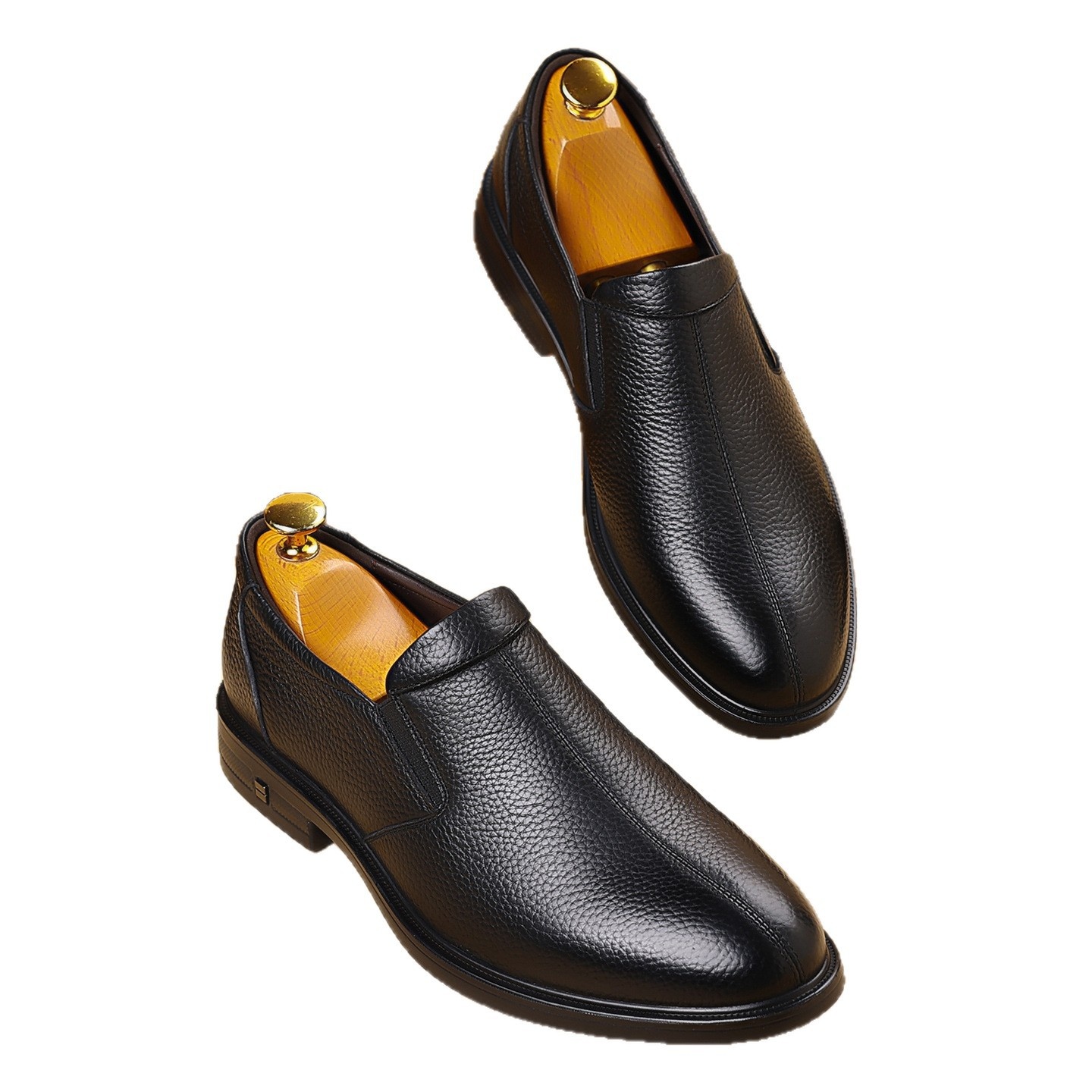 ShoeVault 2025 Herbst 2025 Herren Business-Schuh aus hochwertigem Rindsleder, atmungsaktiv, spitze Zehenpartie, für den Alltag geeignet._voghion.com