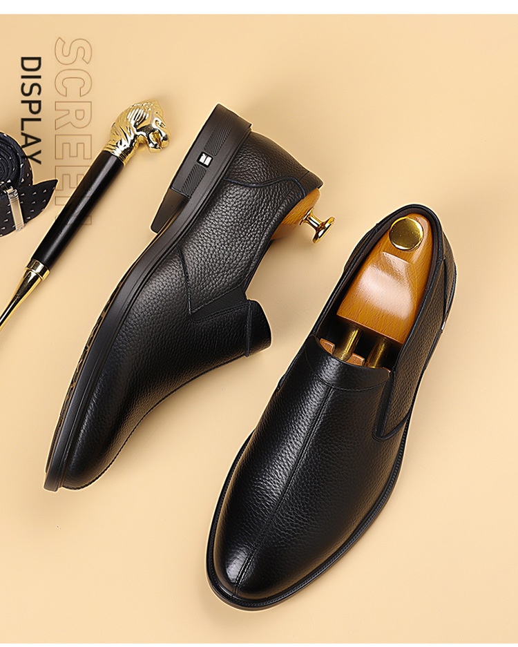 ShoeVault 2025 Herbst 2025 Herren Business-Schuh aus hochwertigem Rindsleder, atmungsaktiv, spitze Zehenpartie, für den Alltag geeignet._voghion.com