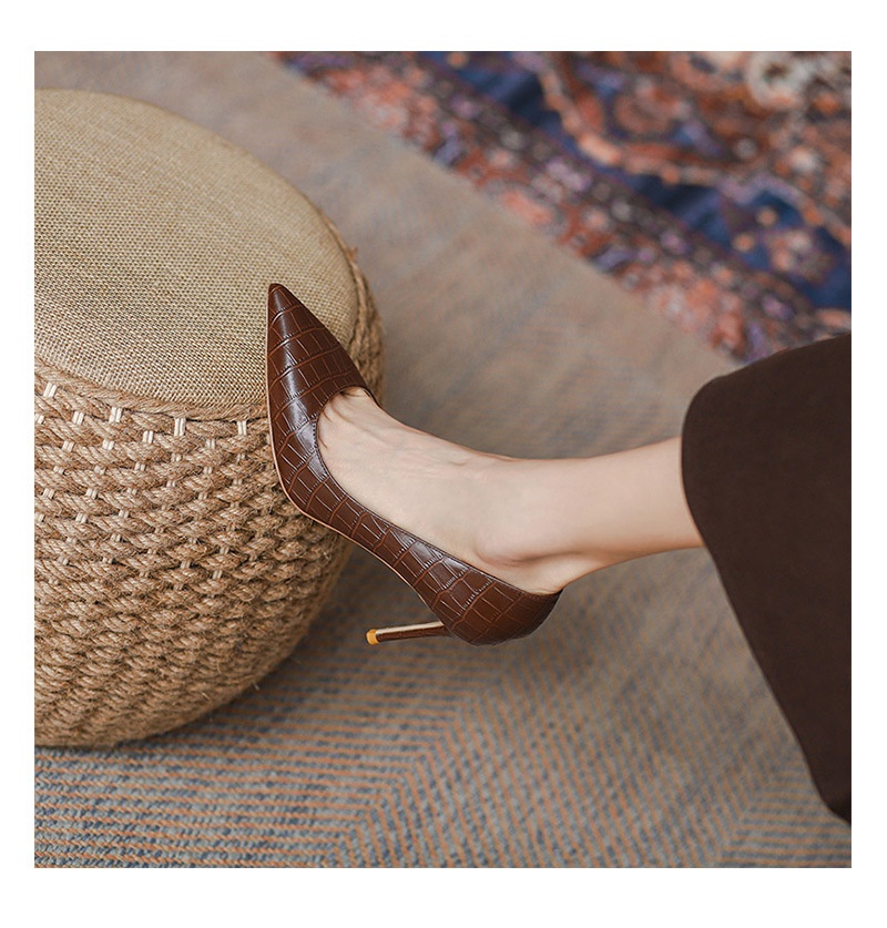 Collection Printemps 2024 - Escarpins confortables, sexy et élégants à bout pointu - Modèle polyvalent pour le travail et les femmes_voghion.com