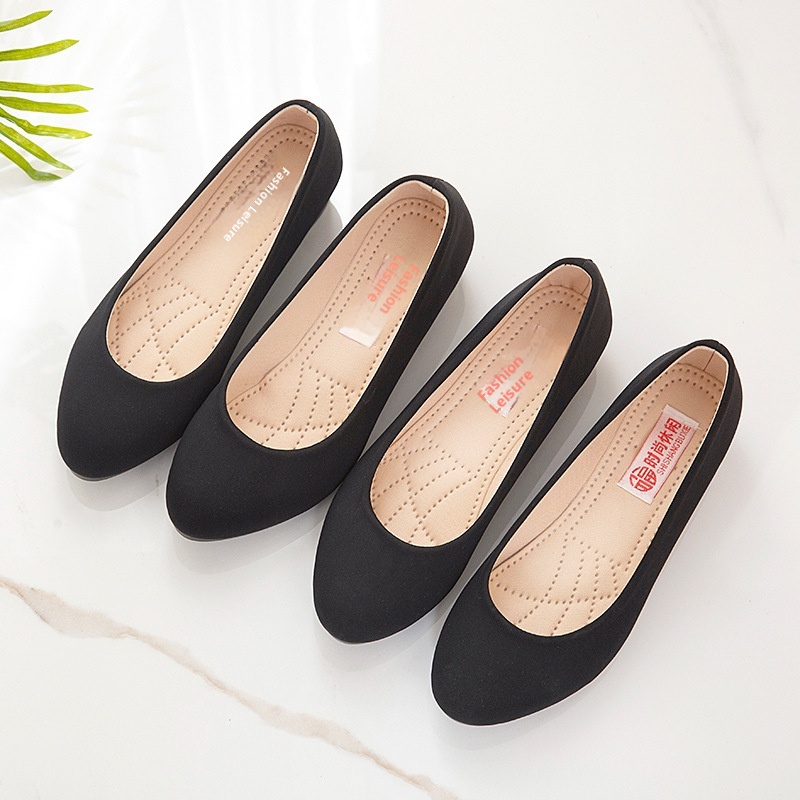 Chaussures de travail pour femmes, escarpins tendance à semelle lisse, chaussures à semelle souple style vieux Pékin, confortables et élégantes pour l'aviation d'affaires._voghion.com