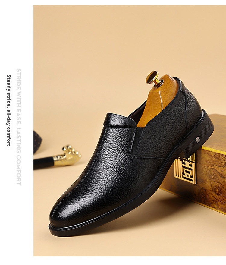 ShoeVault 2025 Herbst 2025 Herren Business-Schuh aus hochwertigem Rindsleder, atmungsaktiv, spitze Zehenpartie, für den Alltag geeignet._voghion.com