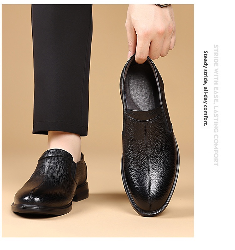 ShoeVault 2025 Herbst 2025 Herren Business-Schuh aus hochwertigem Rindsleder, atmungsaktiv, spitze Zehenpartie, für den Alltag geeignet._voghion.com