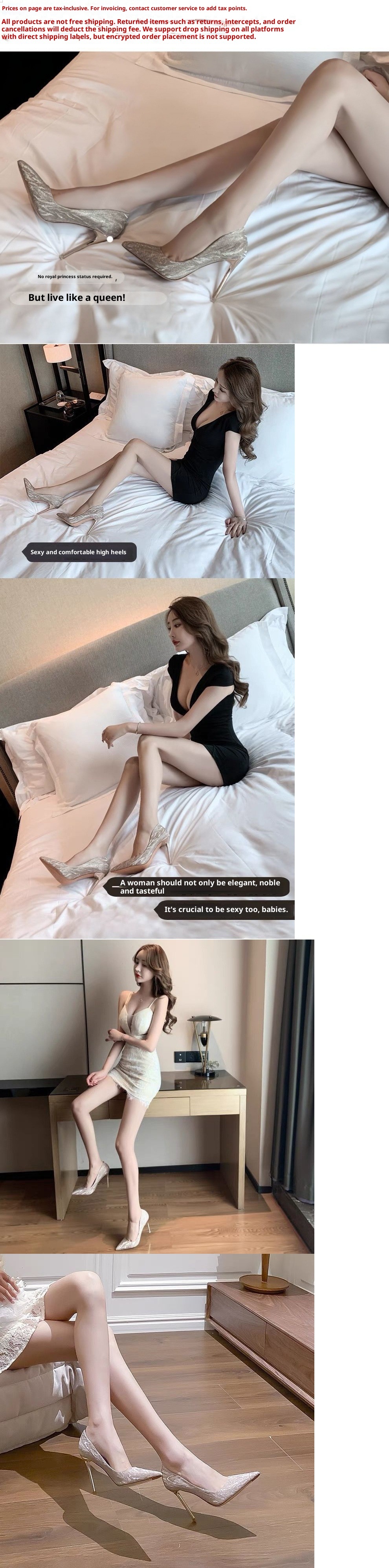 Glänzende champagnerfarbene High Heels für Damen, Stiletto, neuer koreanischer Stil 2024, funkelnde Strasssteine, Abendkleid Hochzeit_voghion.com