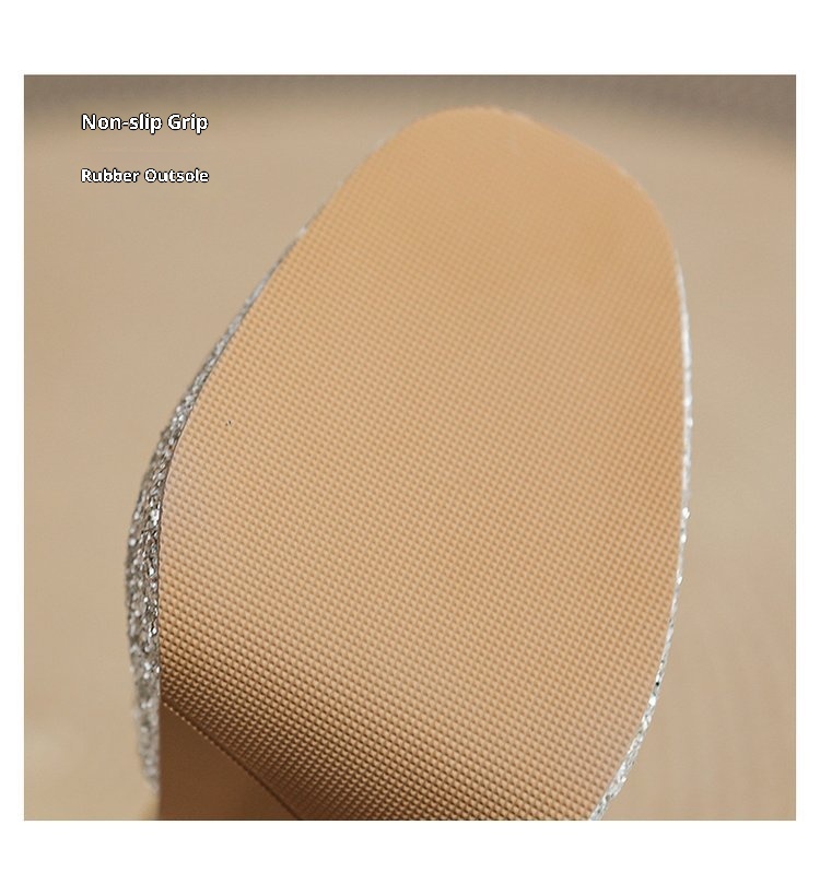 ShoeVault Round Toe Chunky Heel Glitter Waterproof Platform One Strap Mary Jane Lolita Hollow Dress Shoes High Heels For Women_voghion.com