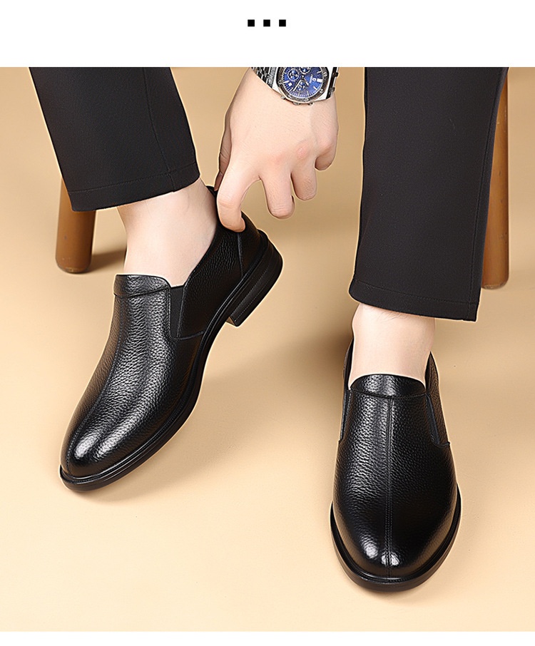 ShoeVault 2025 Herbst 2025 Herren Business-Schuh aus hochwertigem Rindsleder, atmungsaktiv, spitze Zehenpartie, für den Alltag geeignet._voghion.com