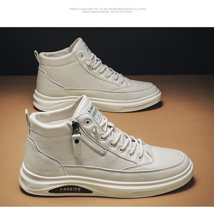 ShoeVault ShoeVault 2023 Nuove scarpe da ginnastica bianche versatili casual da uomo in stile britannico, scarpe alla moda per la primavera e l'autunno_voghion.com