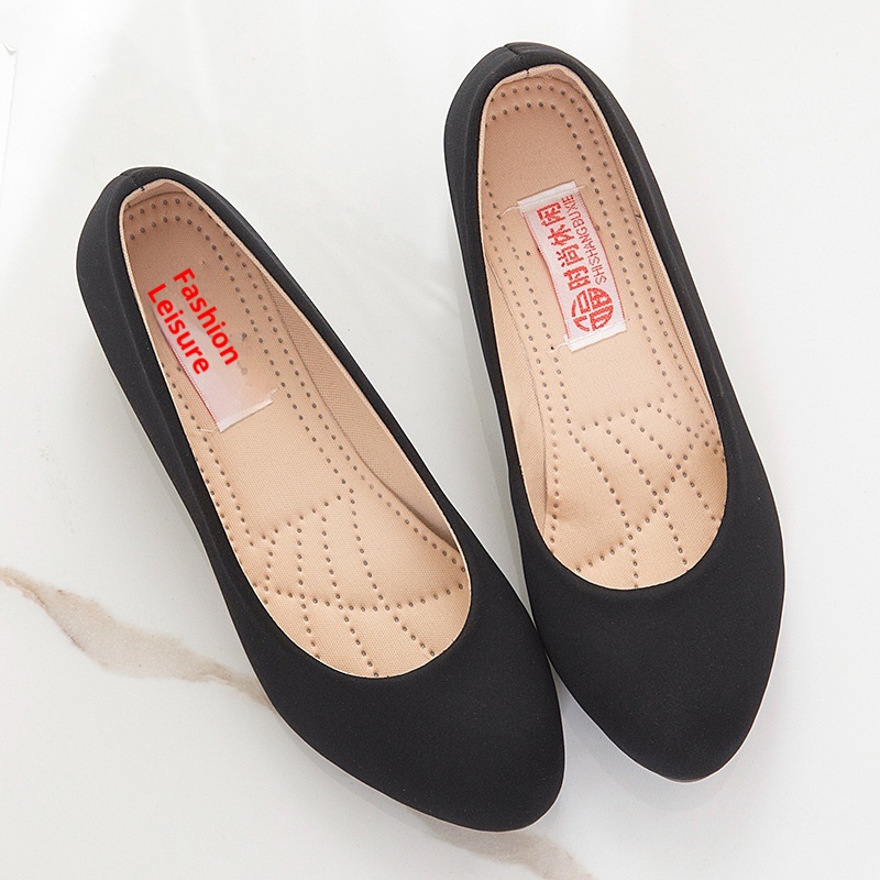 Chaussures de travail pour femmes, escarpins tendance à semelle lisse, chaussures à semelle souple style vieux Pékin, confortables et élégantes pour l'aviation d'affaires._voghion.com