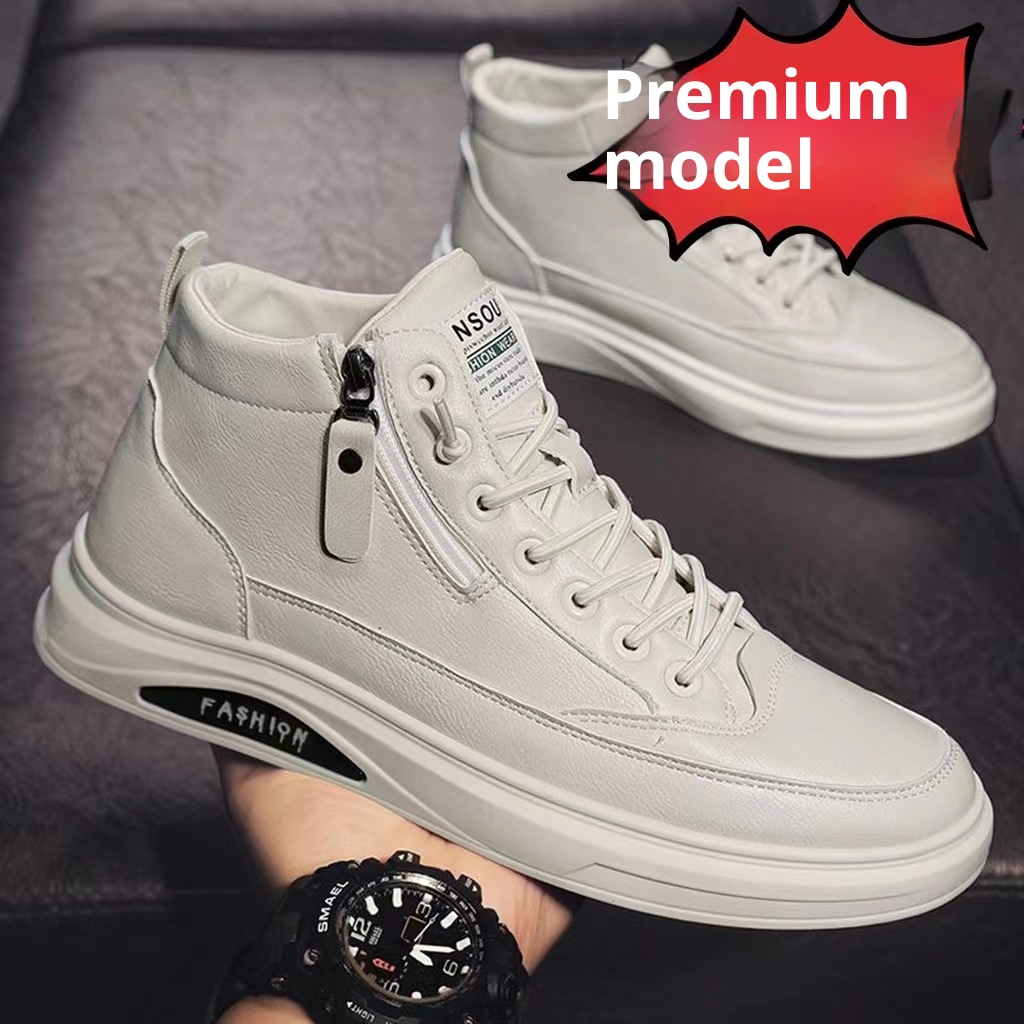 ShoeVault ShoeVault 2023 Nuove scarpe da ginnastica bianche versatili casual da uomo in stile britannico, scarpe alla moda per la primavera e l'autunno_voghion.com