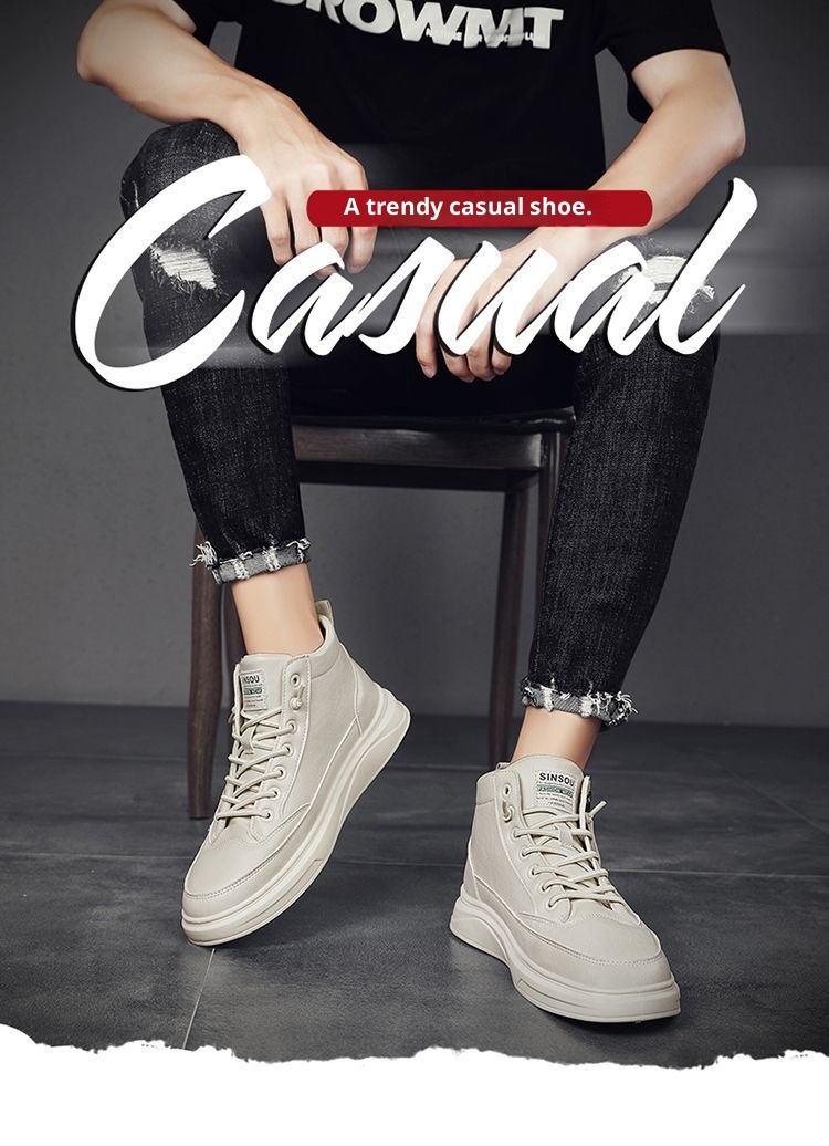 ShoeVault ShoeVault 2023 Nuove scarpe da ginnastica bianche versatili casual da uomo in stile britannico, scarpe alla moda per la primavera e l'autunno_voghion.com