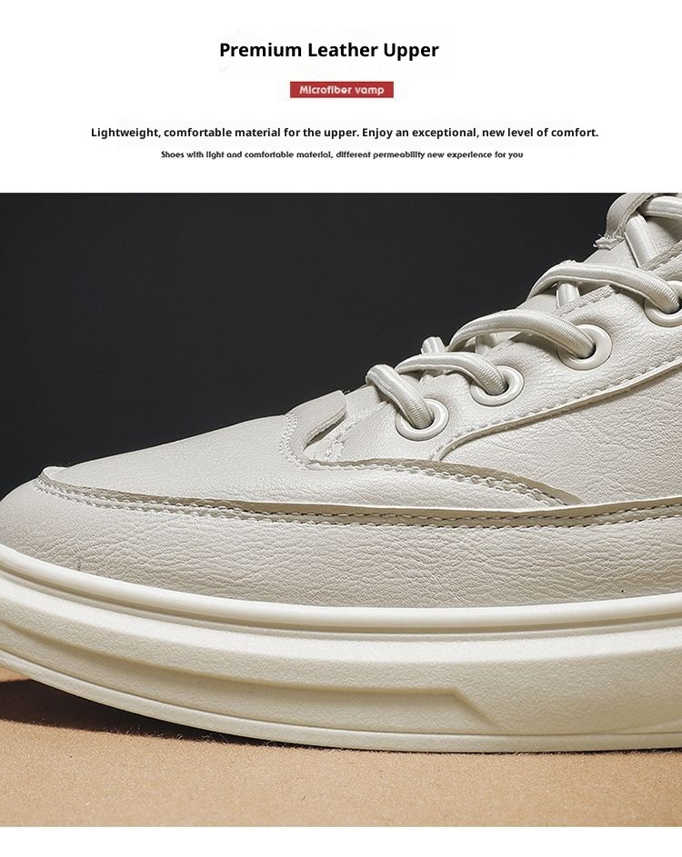 ShoeVault ShoeVault 2023 Nuove scarpe da ginnastica bianche versatili casual da uomo in stile britannico, scarpe alla moda per la primavera e l'autunno_voghion.com