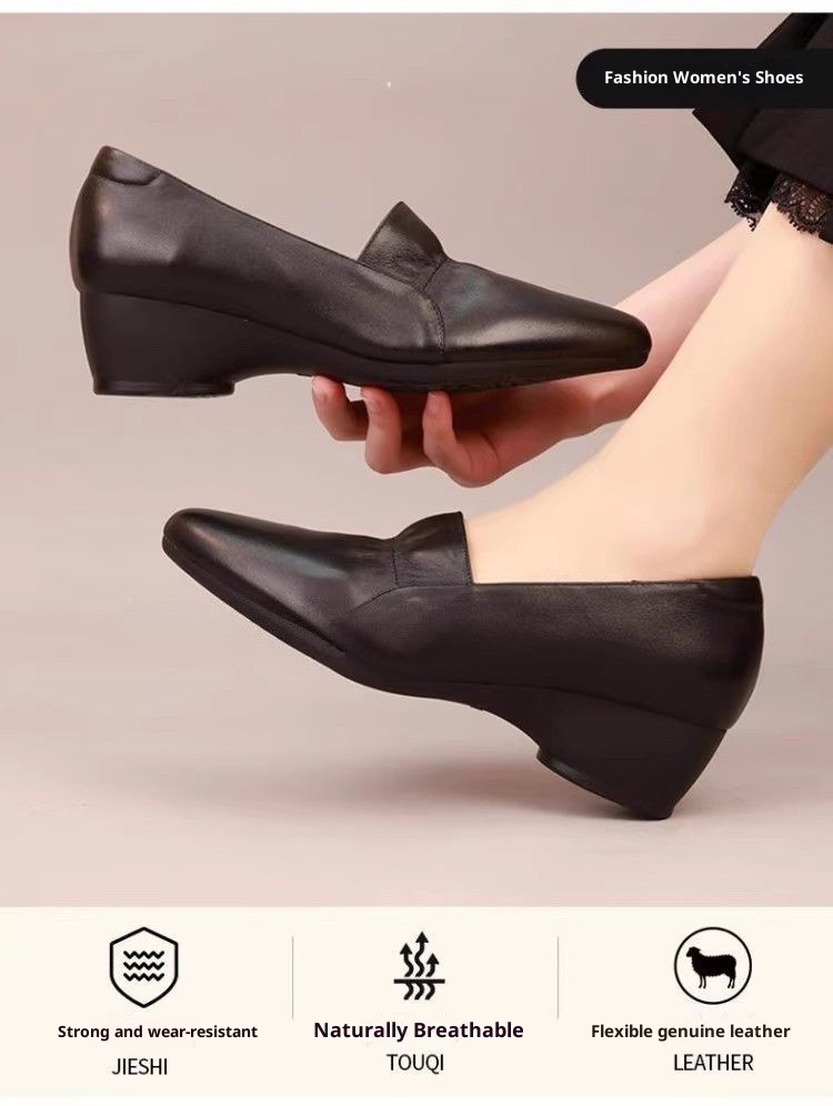 ShoeVault Französischer Stil – Neue bequeme Damenschuhe für Frühling und Herbst: Flacher Schaft, weiche Ledersohle, rutschfest und ermüdungsfrei_voghion.com