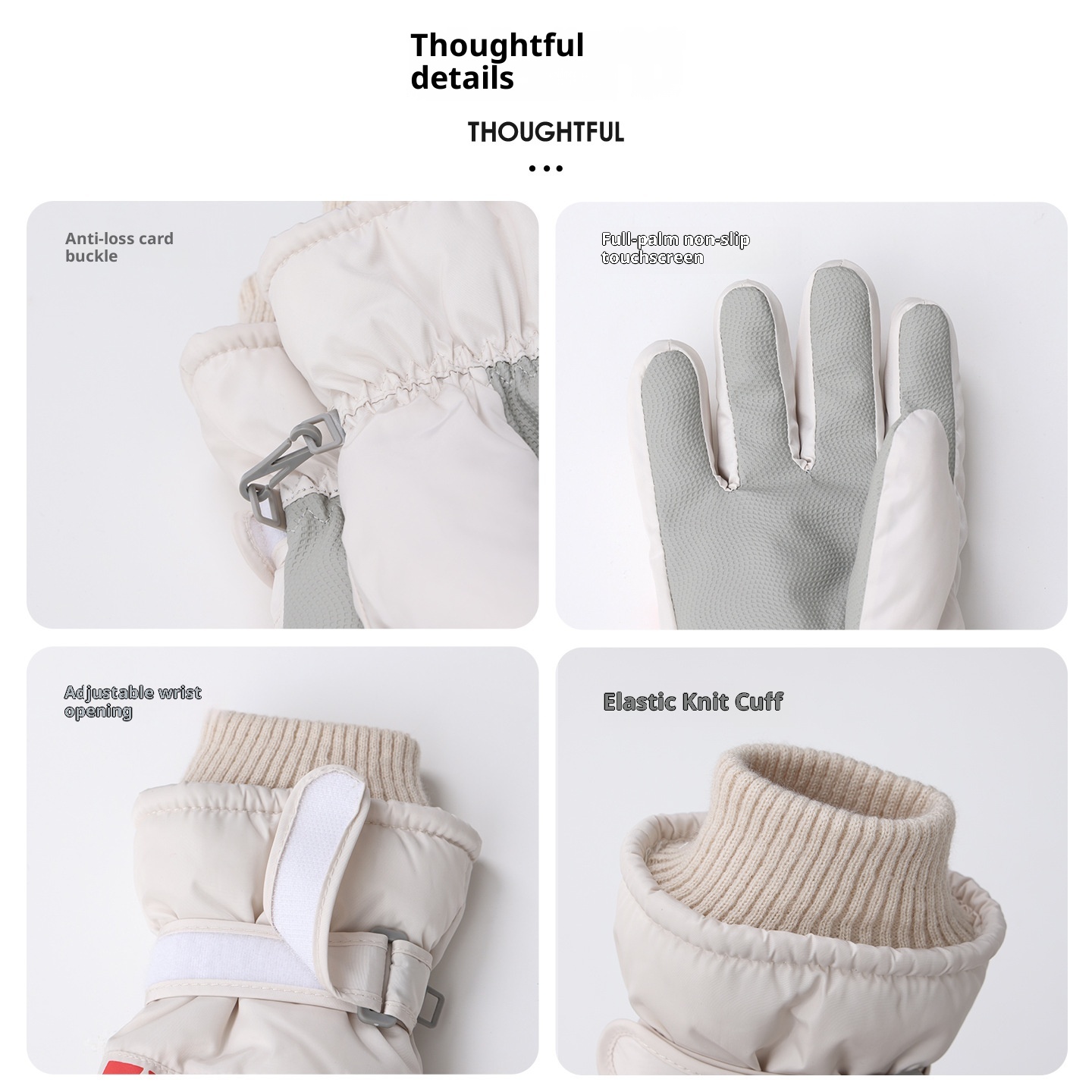 ActiveGo Winter For Women, Warm And Cold-Proof, Outdoor Sports Skiing, Fleece-Lined, Thickened, Waterproof,_voghion.com