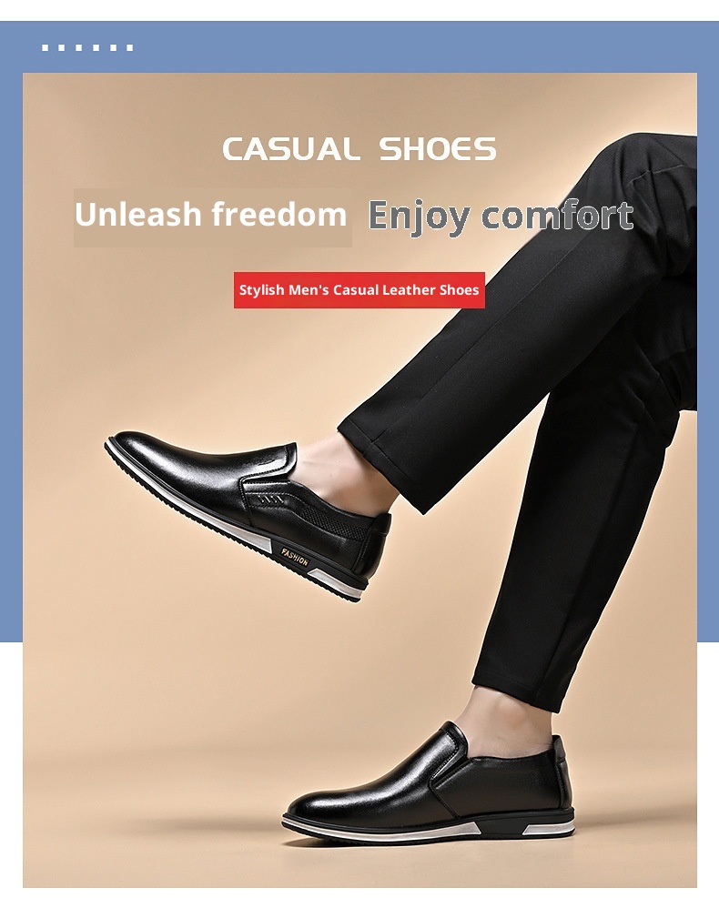 001 2025 Scarpe casual da uomo in pelle slip-on bianche in stile britannico, di grandi dimensioni, per l'autunno_voghion.com