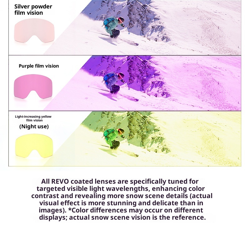 001 Cylindrical Full Real Film Ski REVO Double Layer Anti-Fog Windproof Snow Goggles Compatible With Prescription/HX16_voghion.com