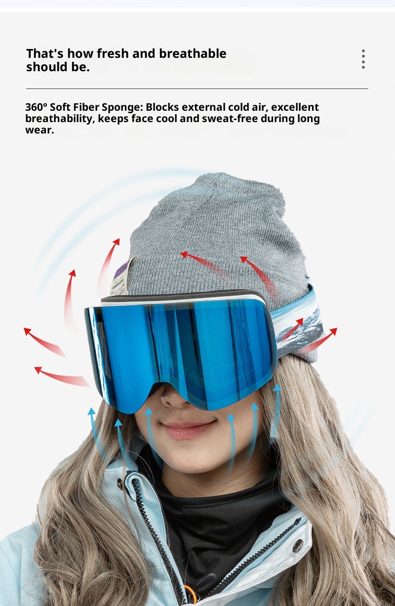 001 Cylindrical Full Real Film Ski REVO Double Layer Anti-Fog Windproof Snow Goggles Compatible With Prescription/HX16_voghion.com