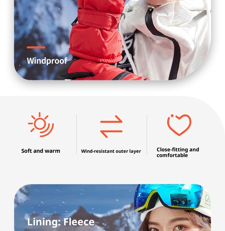 ActiveGo Wholesale Ski Winter Men And Women Couples Outdoor Sports Cold-Proof Waterproof Fleece-Lined Cycling Thermal Gloves_voghion.com