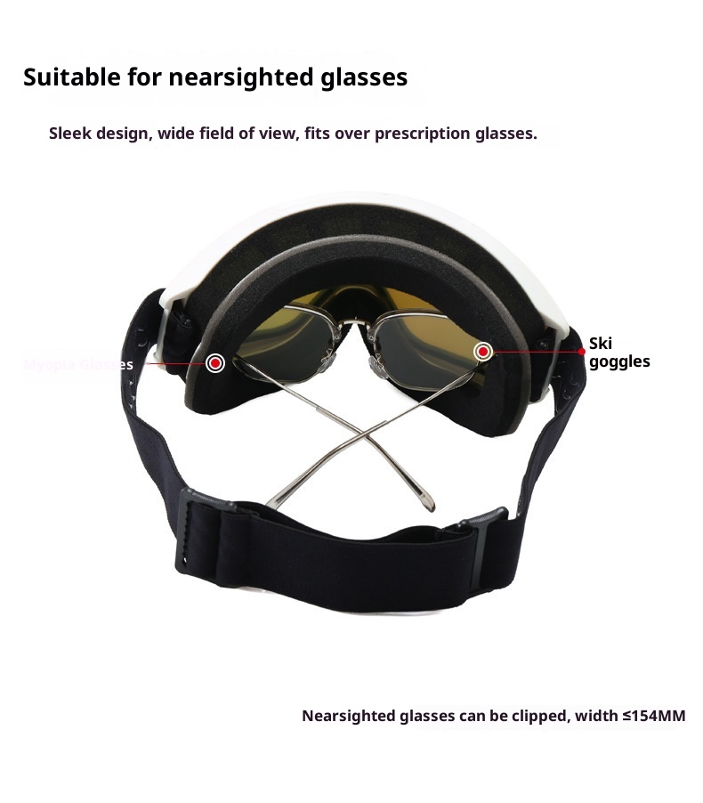 001 2025 Winter New Adult Double-Layer Anti-Fog HD Aspheric Snow Protection Mountaineering Ski Goggles Anti-Snow Blindness_voghion.com