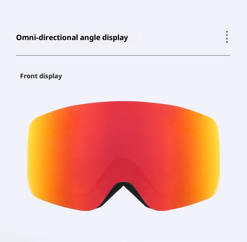 001 Cylindrical Full Real Film Ski REVO Double Layer Anti-Fog Windproof Snow Goggles Compatible With Prescription/HX16_voghion.com