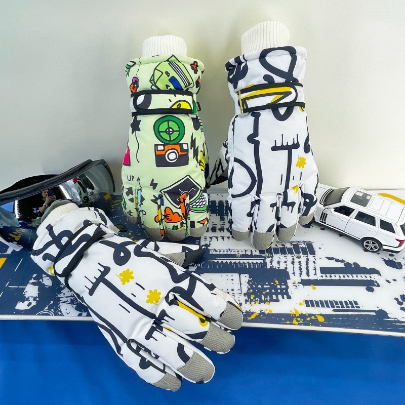 ActiveGo Women's Ski Winter Outdoor Sports Warm Fleece Lined Windproof Waterproof Touchscreen Men's Cycling Gloves_voghion.com