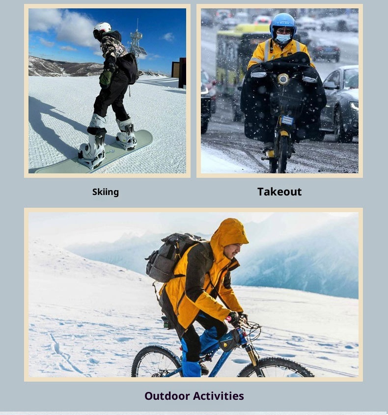 ActiveGo Skihandschoenen Touchscreen Waterdicht Buitensporten Heren en Dames Warm Fleece Gevoerd Verdikt Fietsen Antislip Winddicht_voghion.com