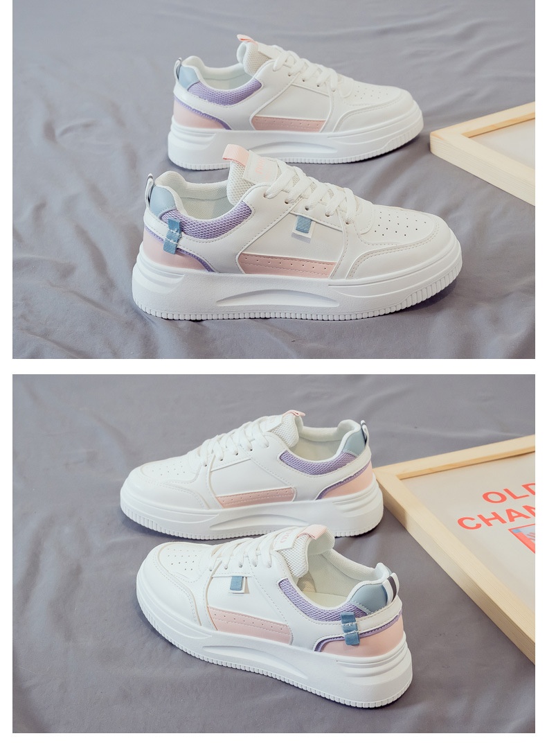 001 Novo Tênis Feminino para Comércio Exterior, Versátil, Macio e Confortável, Sola Grossa, Primavera e Outono, Casual de Alta Qualidade_voghion.com