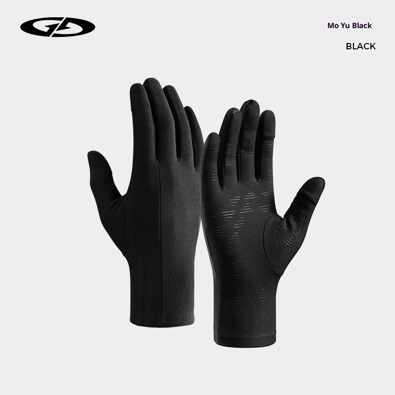 Guanti da sci ActiveGo Outdoor per uomo e donna, invernali, caldi, antivento, antifreddo, con dita ribaltabili e touchscreen, da corsa_voghion.com