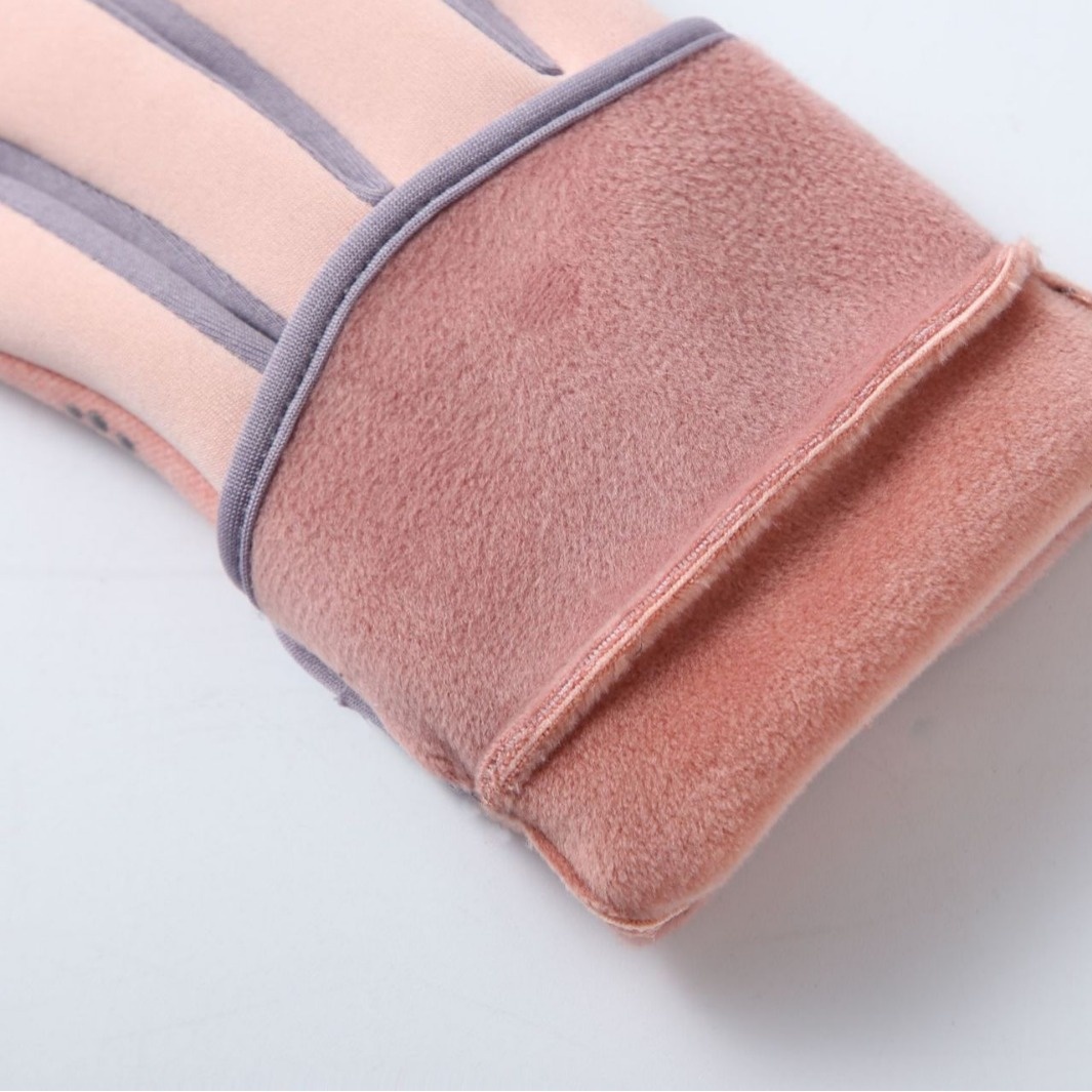 ActiveGo Herfst- en fleecegevoerde warme dameshandschoenen met touchscreen, geschikt voor buitensporten, koudebestendig, voor autorijden, fietsen, skiën en wintersporten_voghion.com