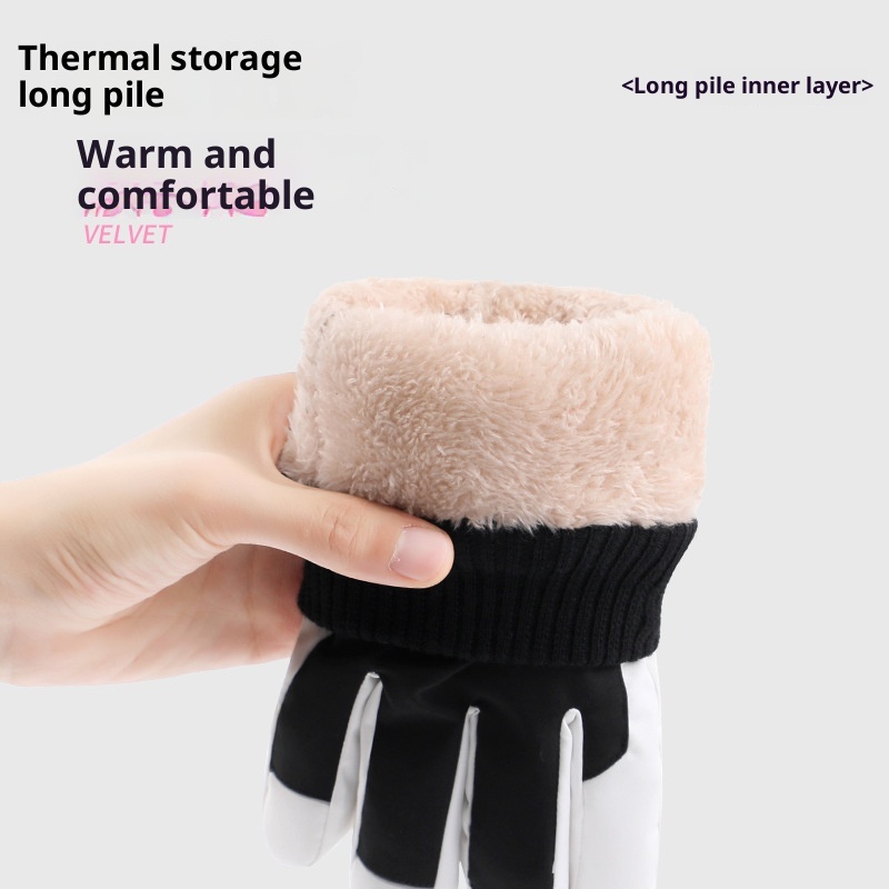 ActiveGo Winter-Radbekleidung für Erwachsene, Touchscreen-kompatibel, warm, mit Fleece gefüttert, dickwandig, kälte- und winddicht, für Damen und Herren, geeignet für Radfahren und Outdoor-Aktivitäten_voghion.com