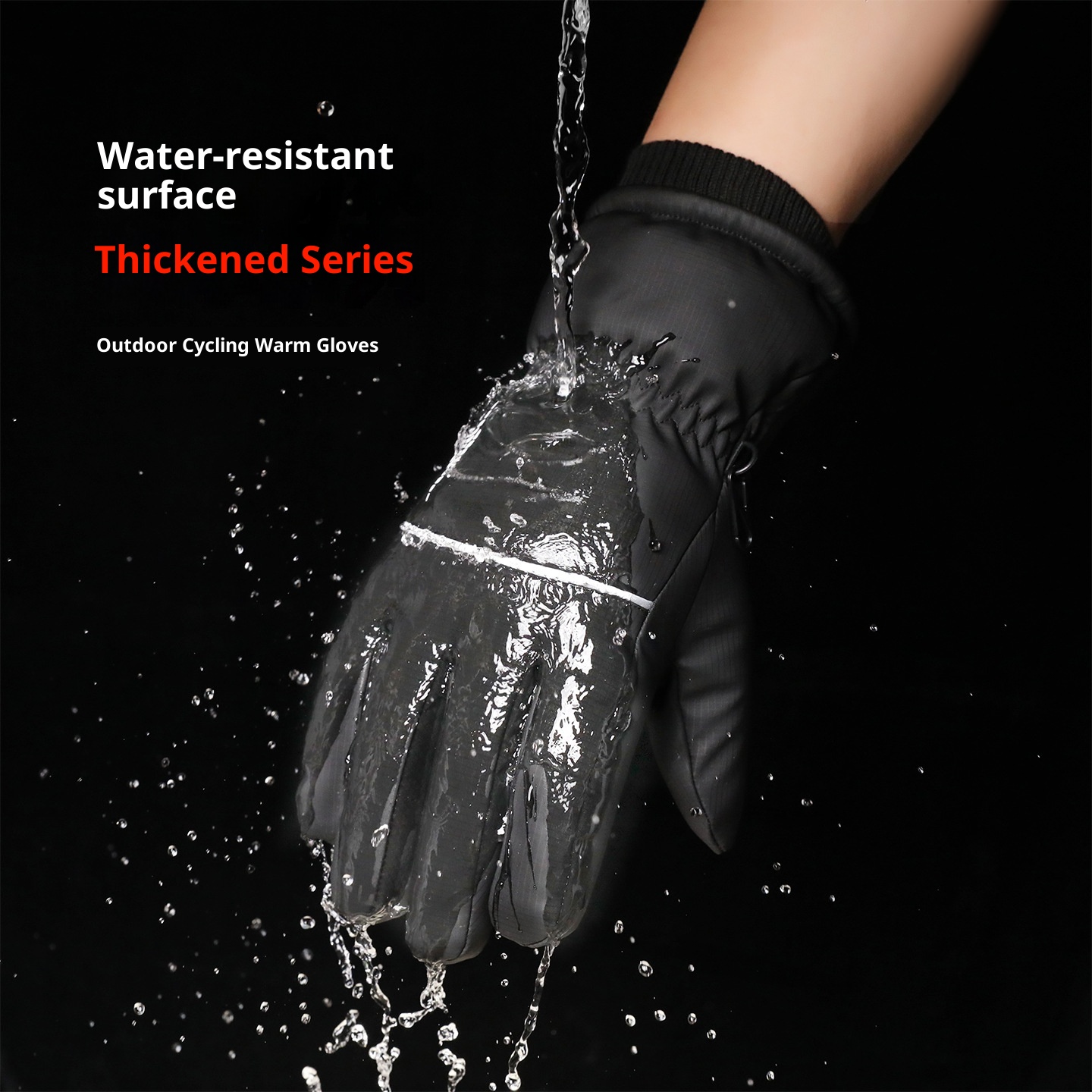 Combinaison de ski ActiveGo Outdoor pour hommes et femmes, doublée polaire, épaisse, tactile, coupe-vent, imperméable, idéale pour le cyclisme et électrique._voghion.com